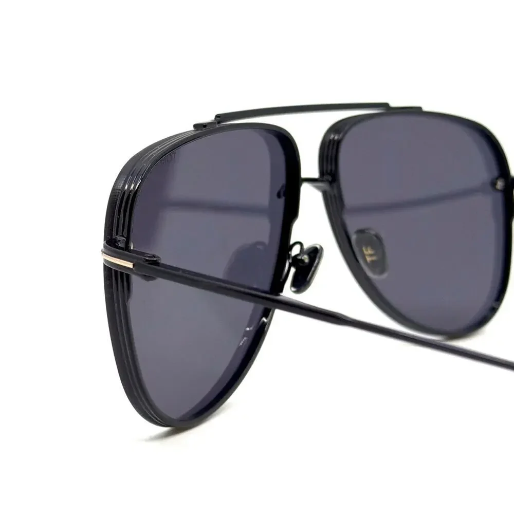 New, TOM FORD Leon Sunglasses TF1071 01A Authentic